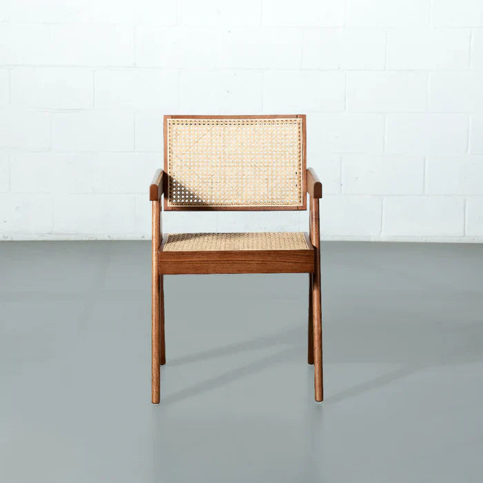 Capela Armchair – Cane Back Elegance in Solid Wood