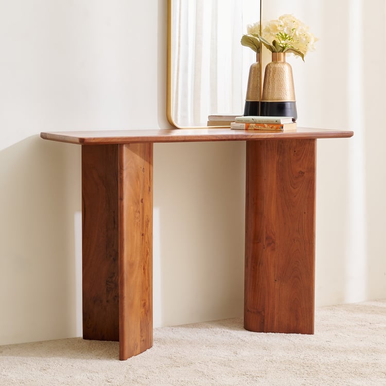Solid Wood Slab Console Table