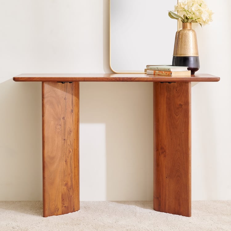 Solid Wood Slab Console Table