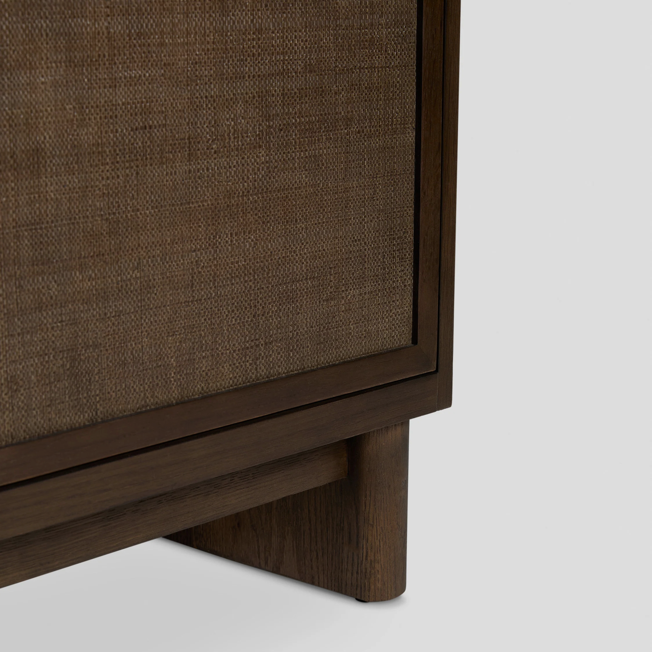 Caligo Cane Sideboard – Dark Walnut Elegance
