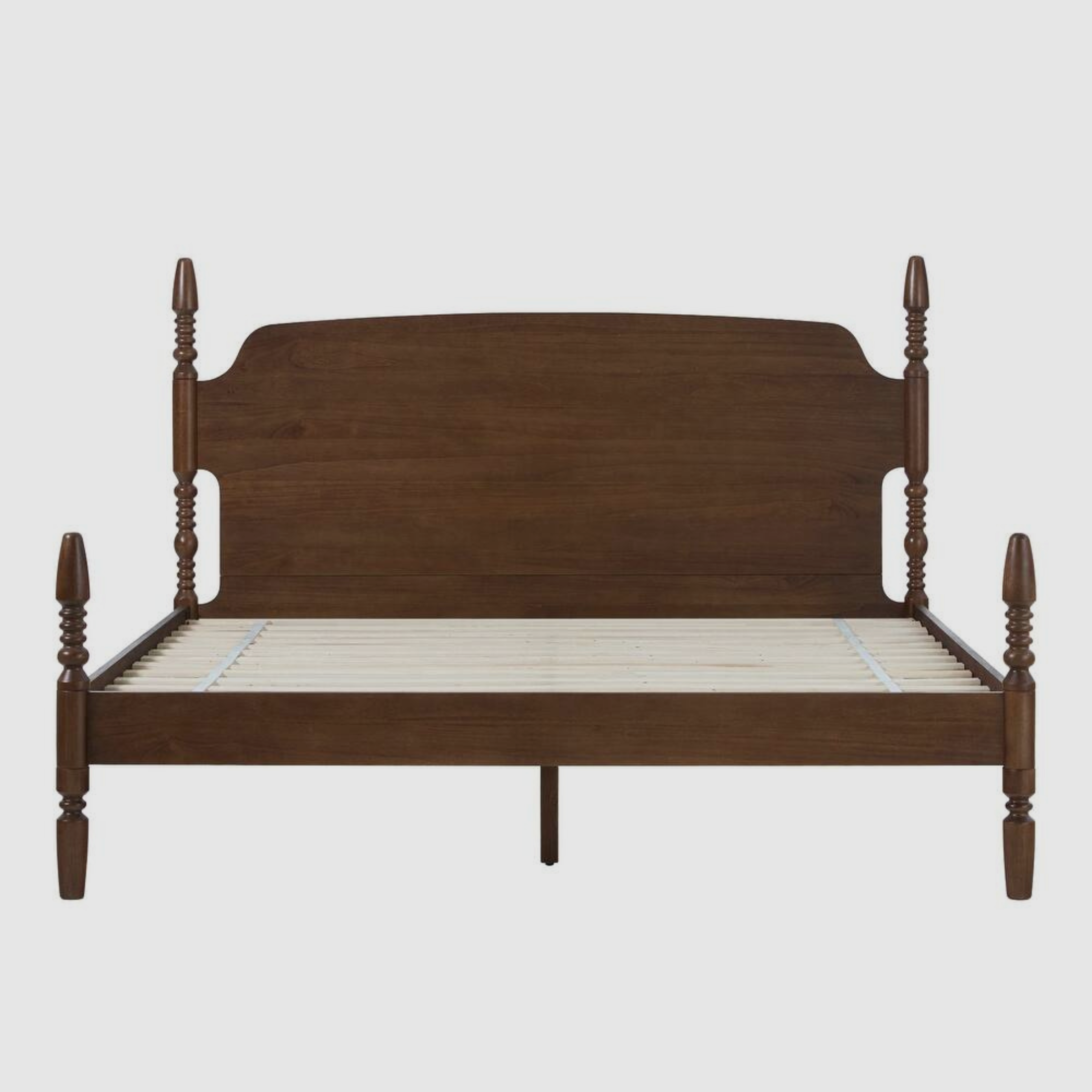 Avira Turnpost Bed – Vintage Walnut