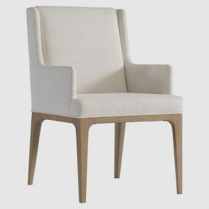CALDER Upholstered Armchair – Soft Strength in Natural Oak