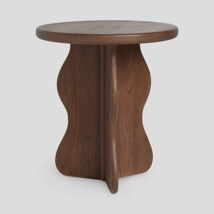 FERA Side Table – Organic Motion in Solid Oak