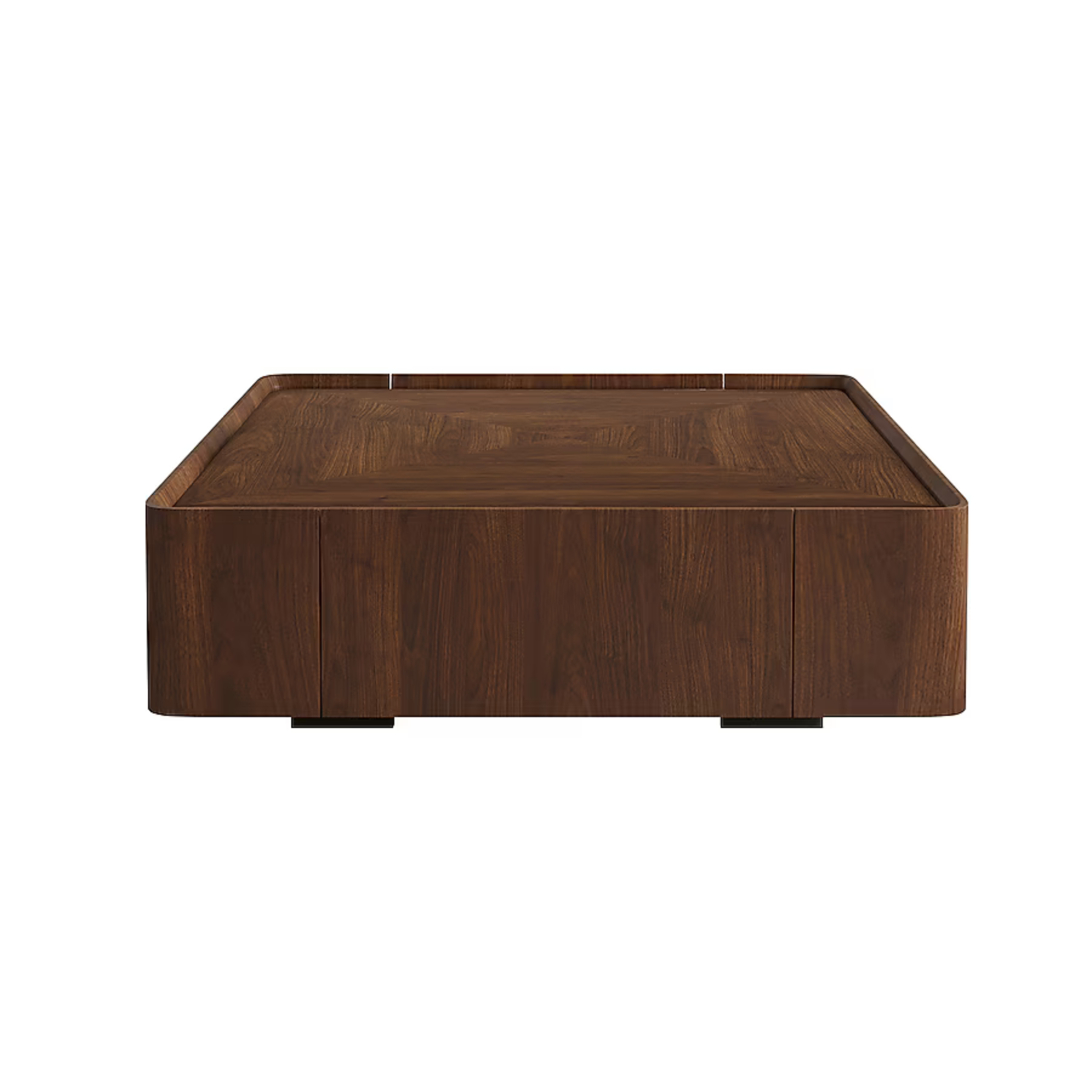 Velmor Coffee Table – Sculpted Warmth in Walnut