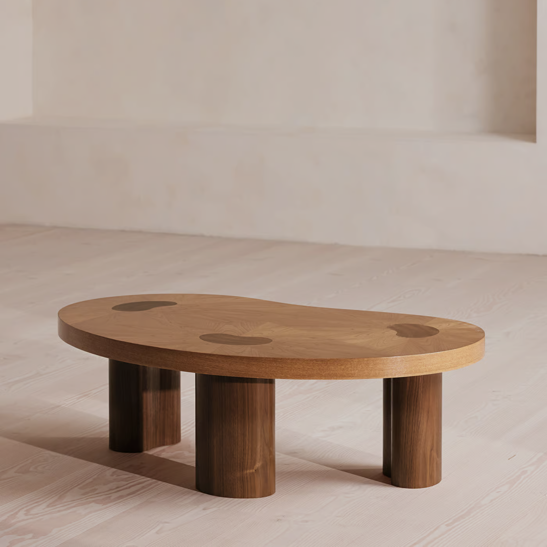 FORMA Coffee Table – Playful Geometry in Walnut & Oak