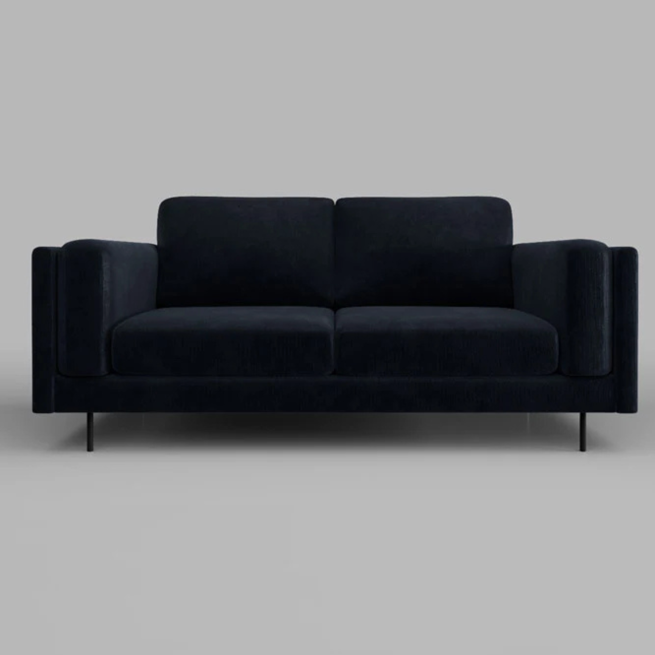 NOIR Corduroy Sofa – Sleek Serenity in Midnight Ink