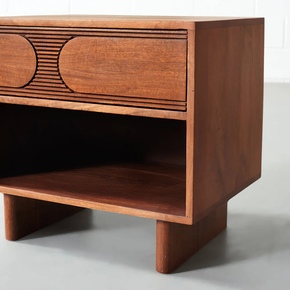 ELLIPSE – Mango Wood Nightstand