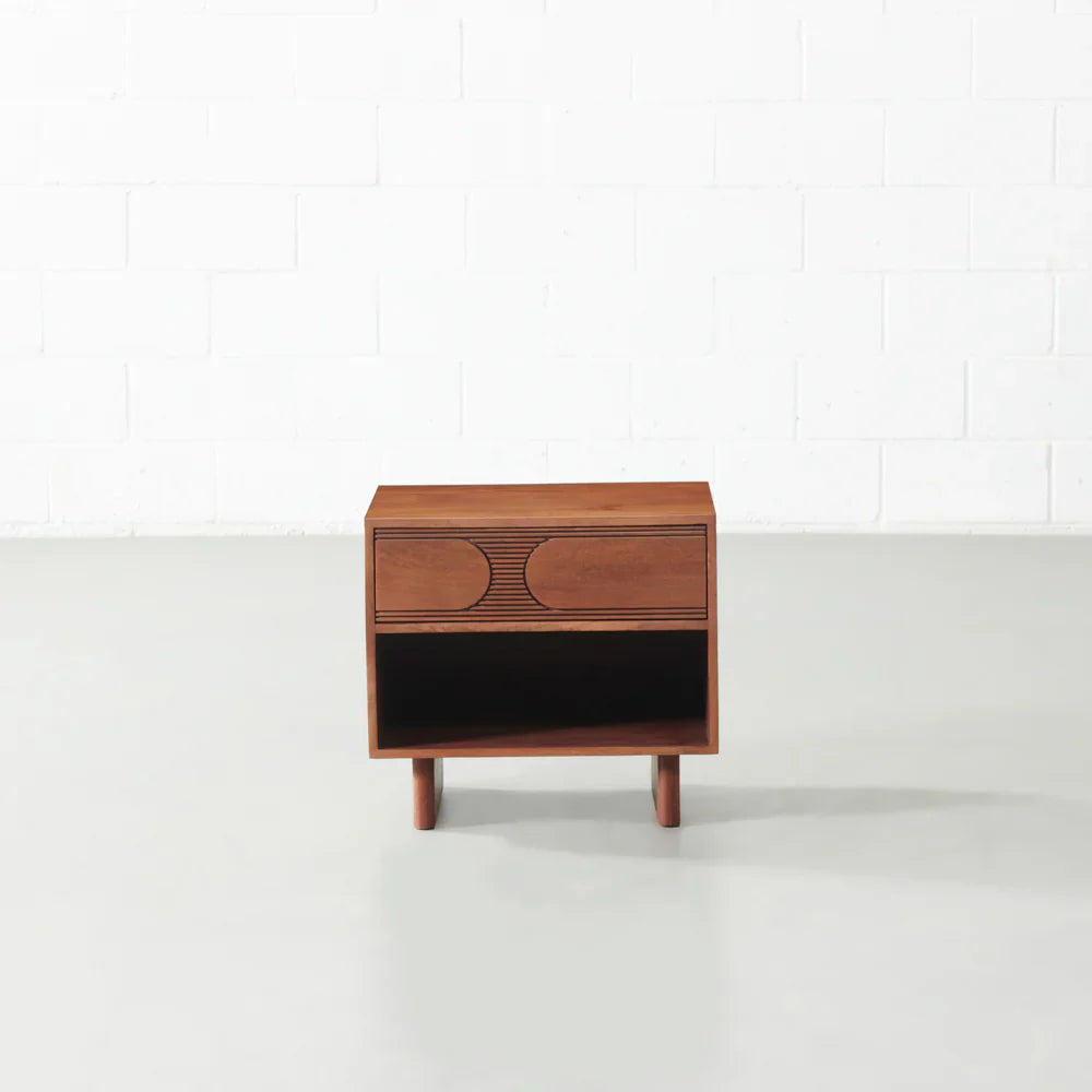 ELLIPSE – Mango Wood Nightstand