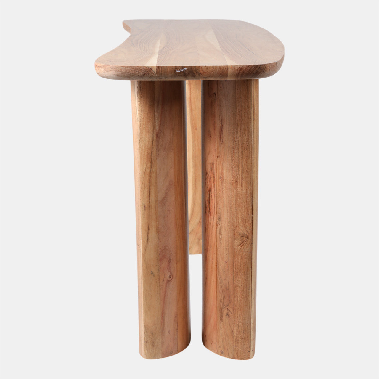 Acacia Curved Leg Console Table – Natural