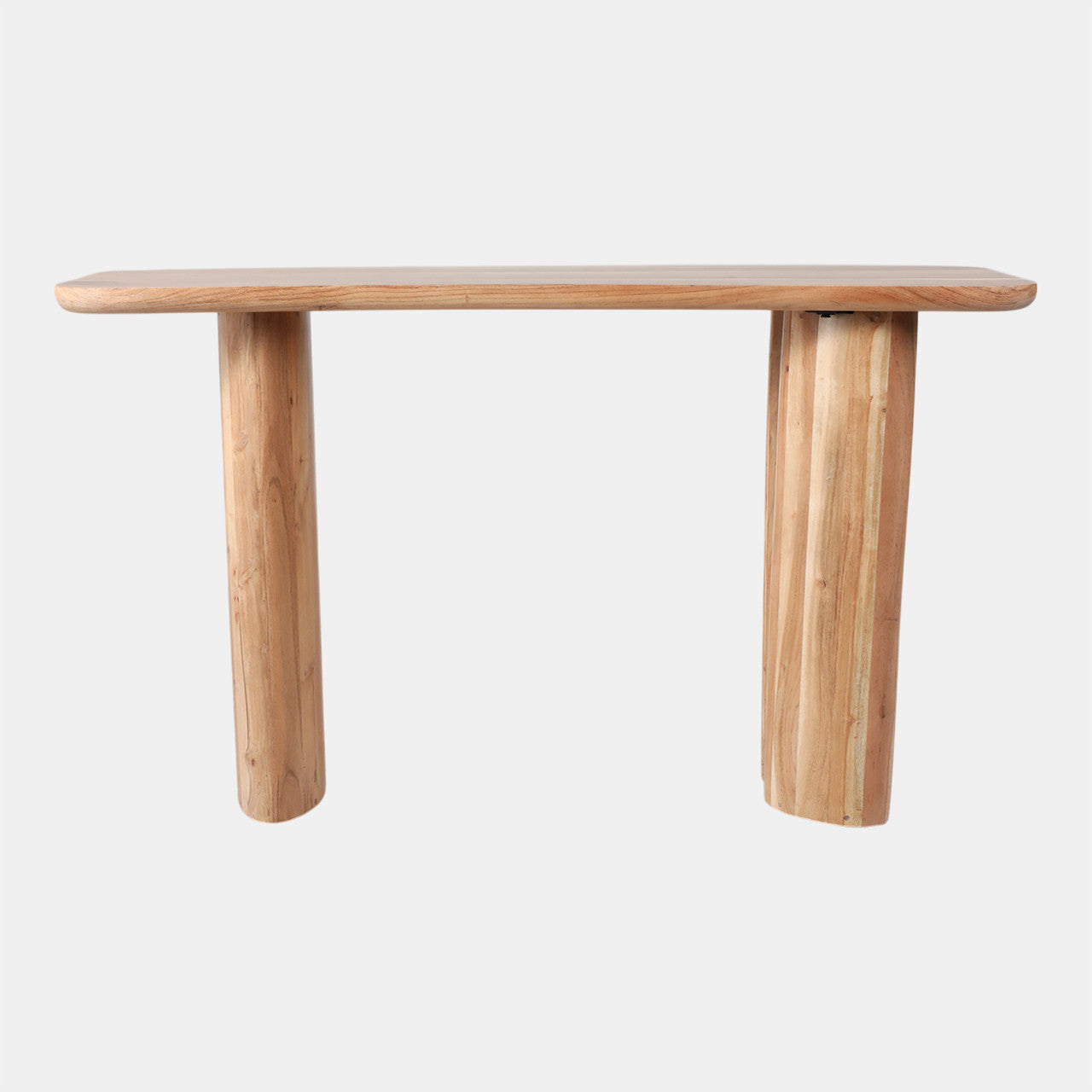 Acacia Curved Leg Console Table – Natural