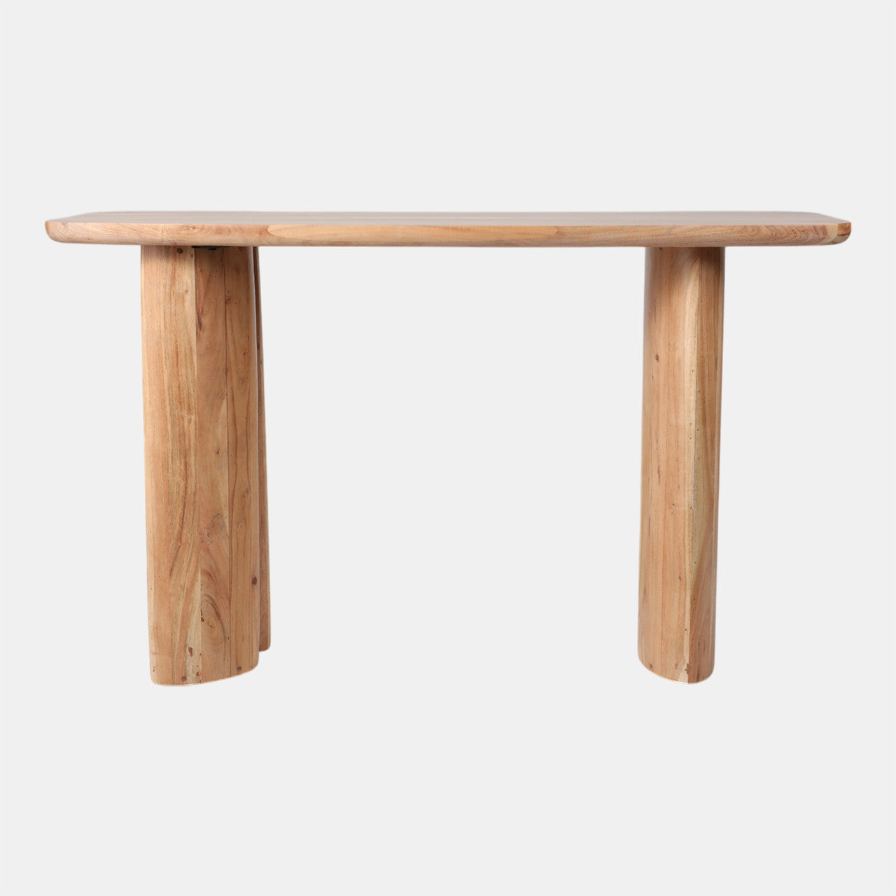 Acacia Curved Leg Console Table – Natural