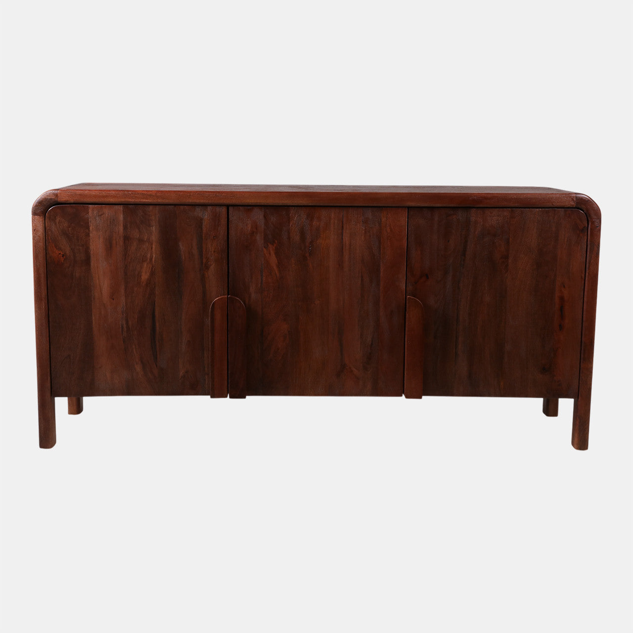 Curved Handle Cabinet – Brown