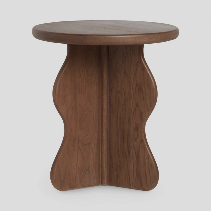 FERA Side Table – Organic Motion in Solid Oak