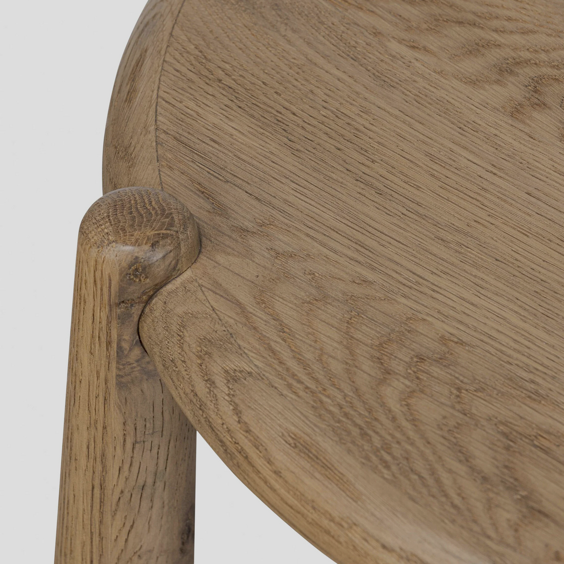 ENLOE End Table – Sculpted Simplicity in Natural Oak