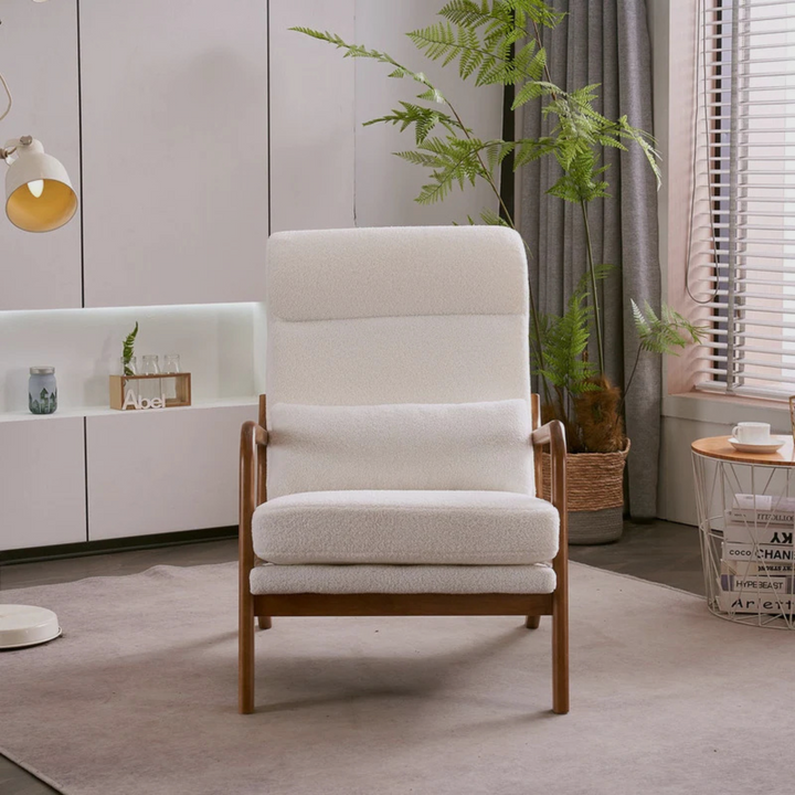 SOMA – Lounge Chair in Natural Oak & Ivory