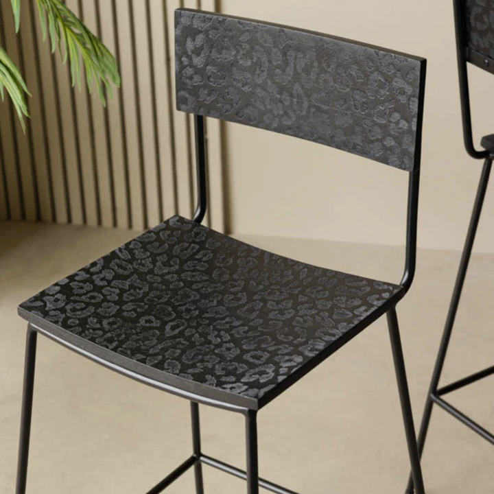 KARSTEN Bar Stool – Modern Form with Wild Detail