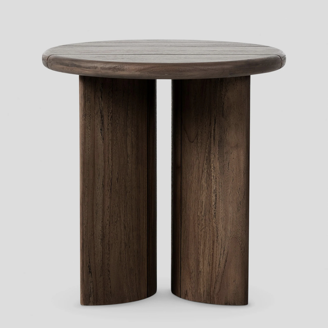 NIVO Side Table – Sculptural Warmth in Dark Oak