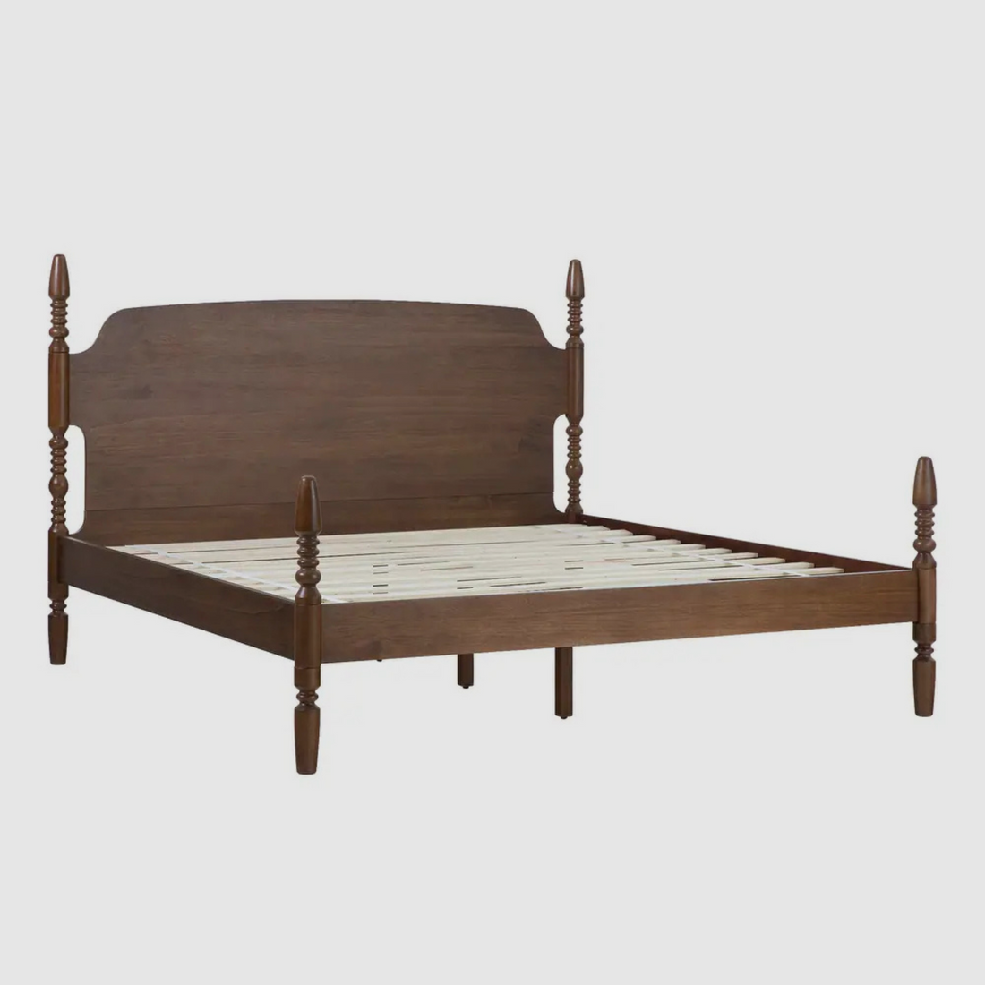 Avira Turnpost Bed – Vintage Walnut