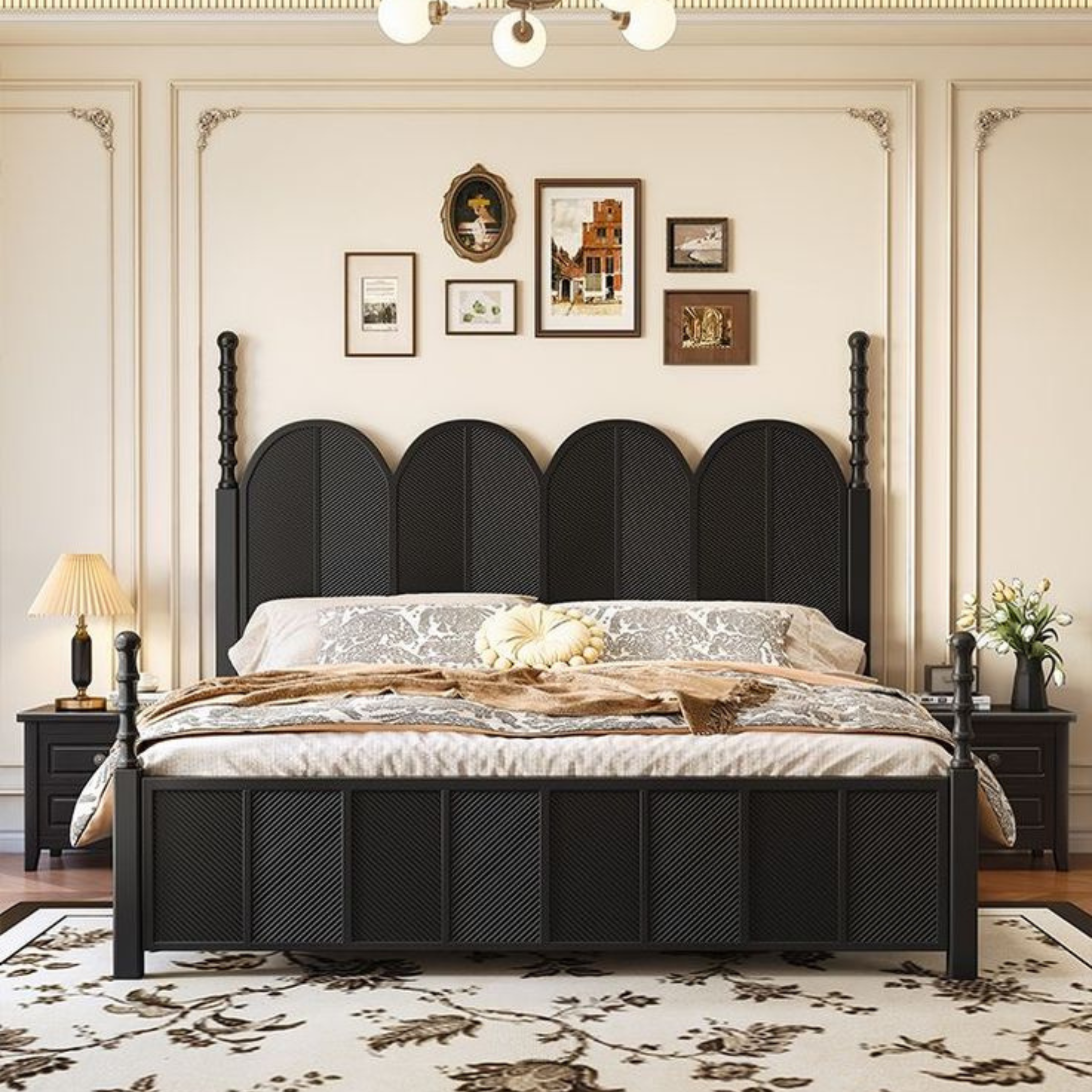 Noir Arch Bed – The Shadow Crown