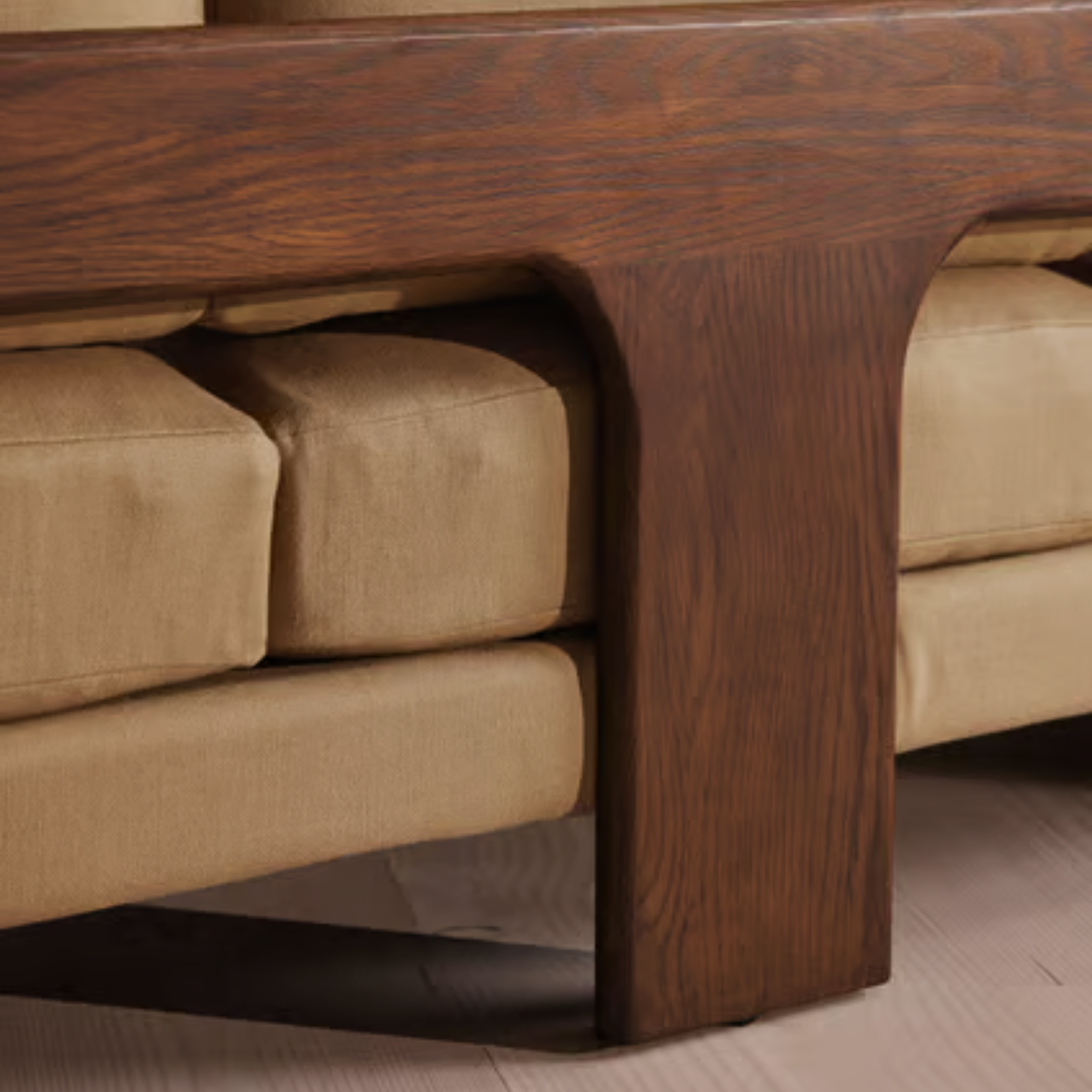 MALMO Sofa – Mid-Century Warmth with Sculptural Detailing