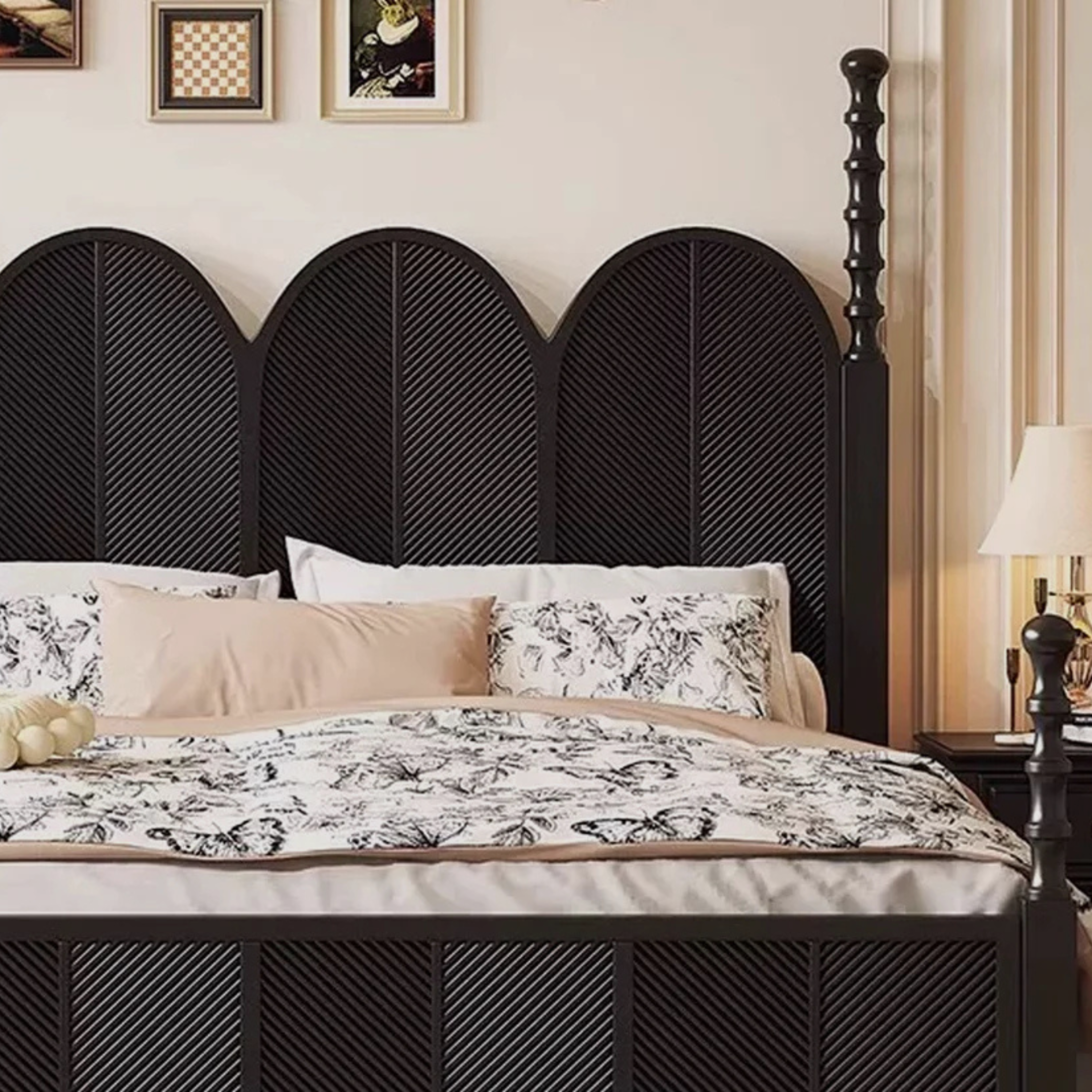 Noir Arch Bed – The Shadow Crown