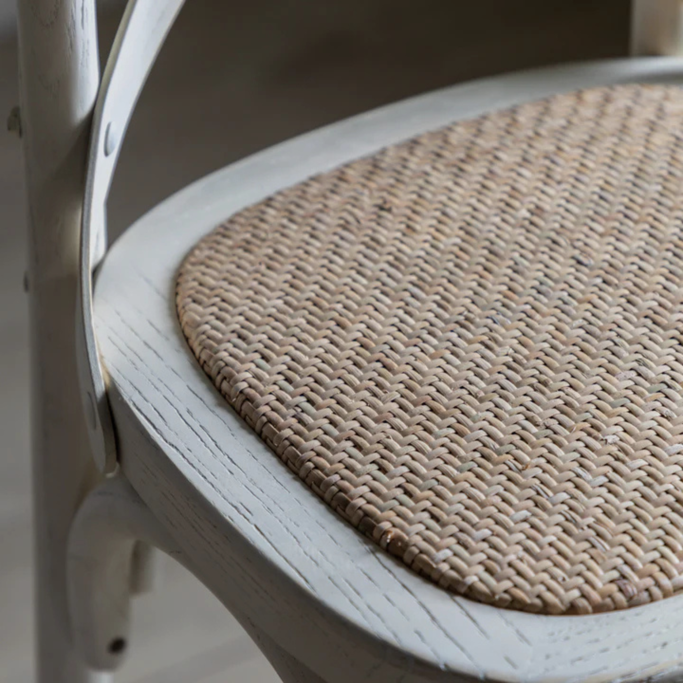 ELDRIDGE Bar Stool – Rustic Grace in Whitewashed Wood