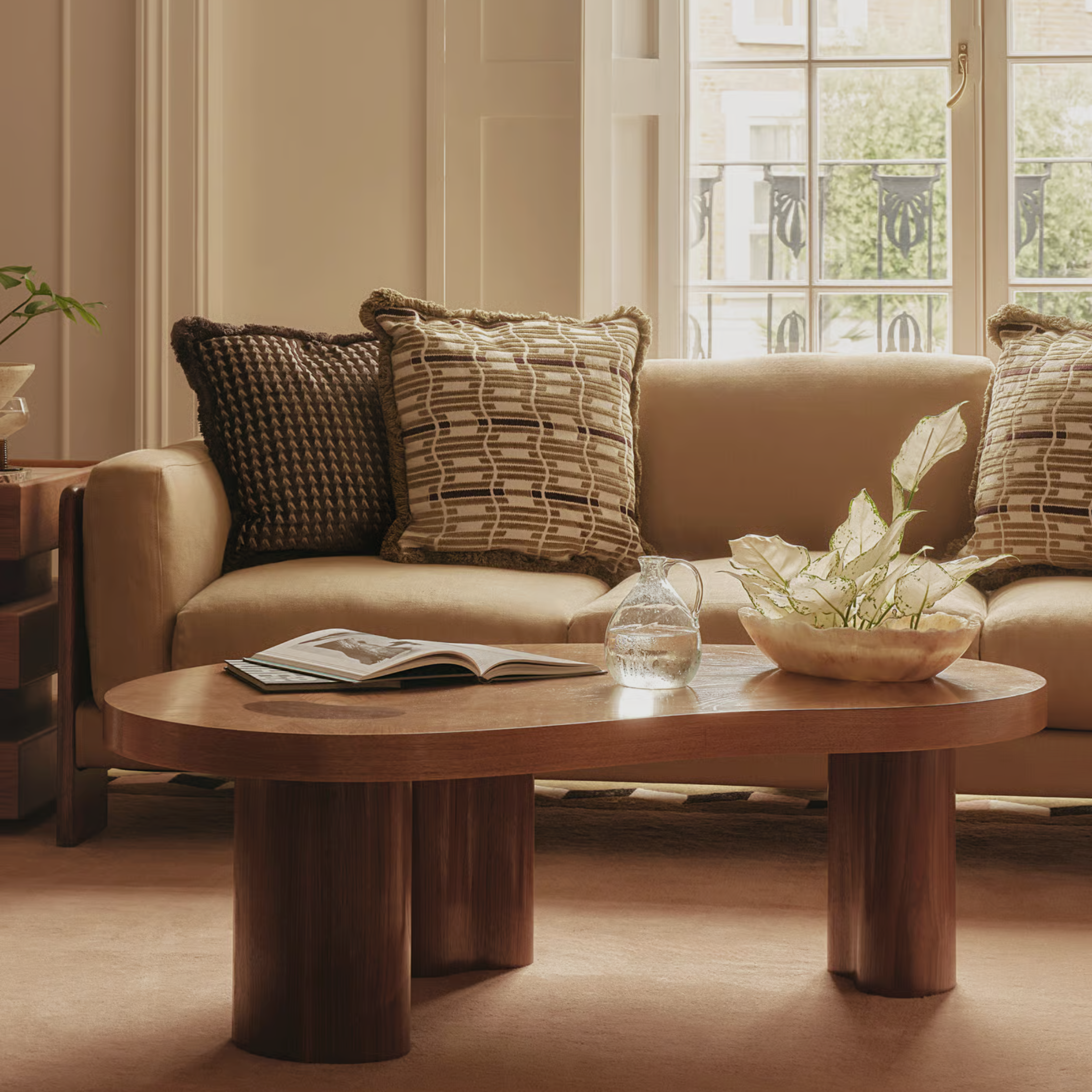 FORMA Coffee Table – Playful Geometry in Walnut & Oak