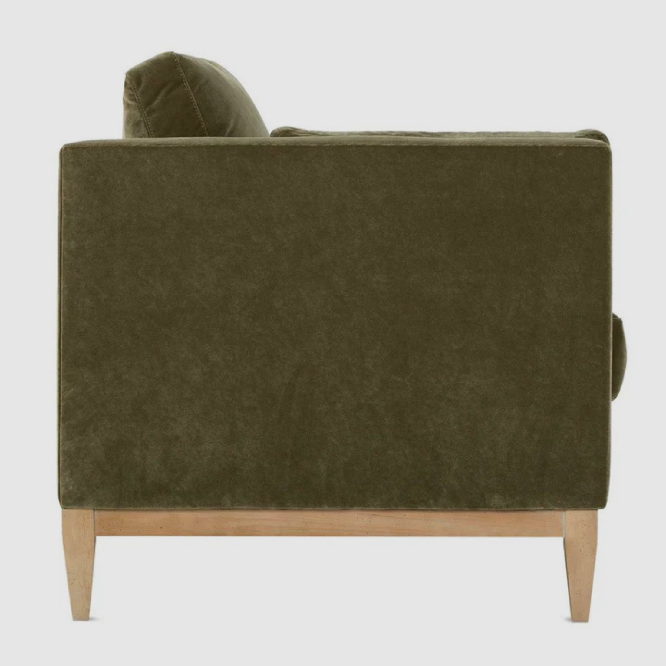 ELLIS Velvet Sofa – Effortless Elegance in Olive Drab