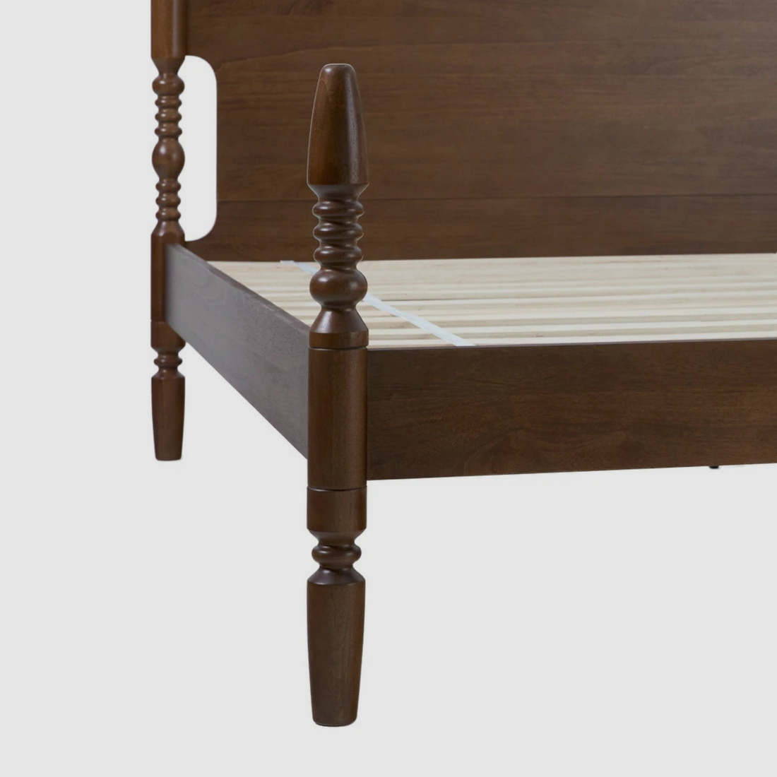 Avira Turnpost Bed – Vintage Walnut
