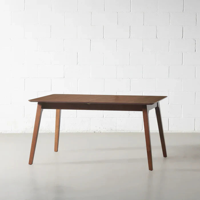 Zion Extendable Dining Table – Walnut Warmth with Space-Saving Grace