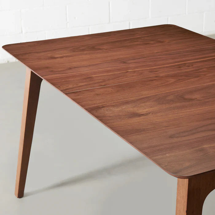 Zion Extendable Dining Table – Walnut Warmth with Space-Saving Grace