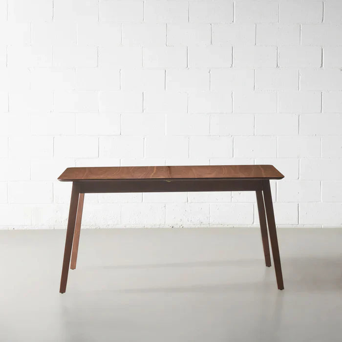 Zion Extendable Dining Table – Walnut Warmth with Space-Saving Grace