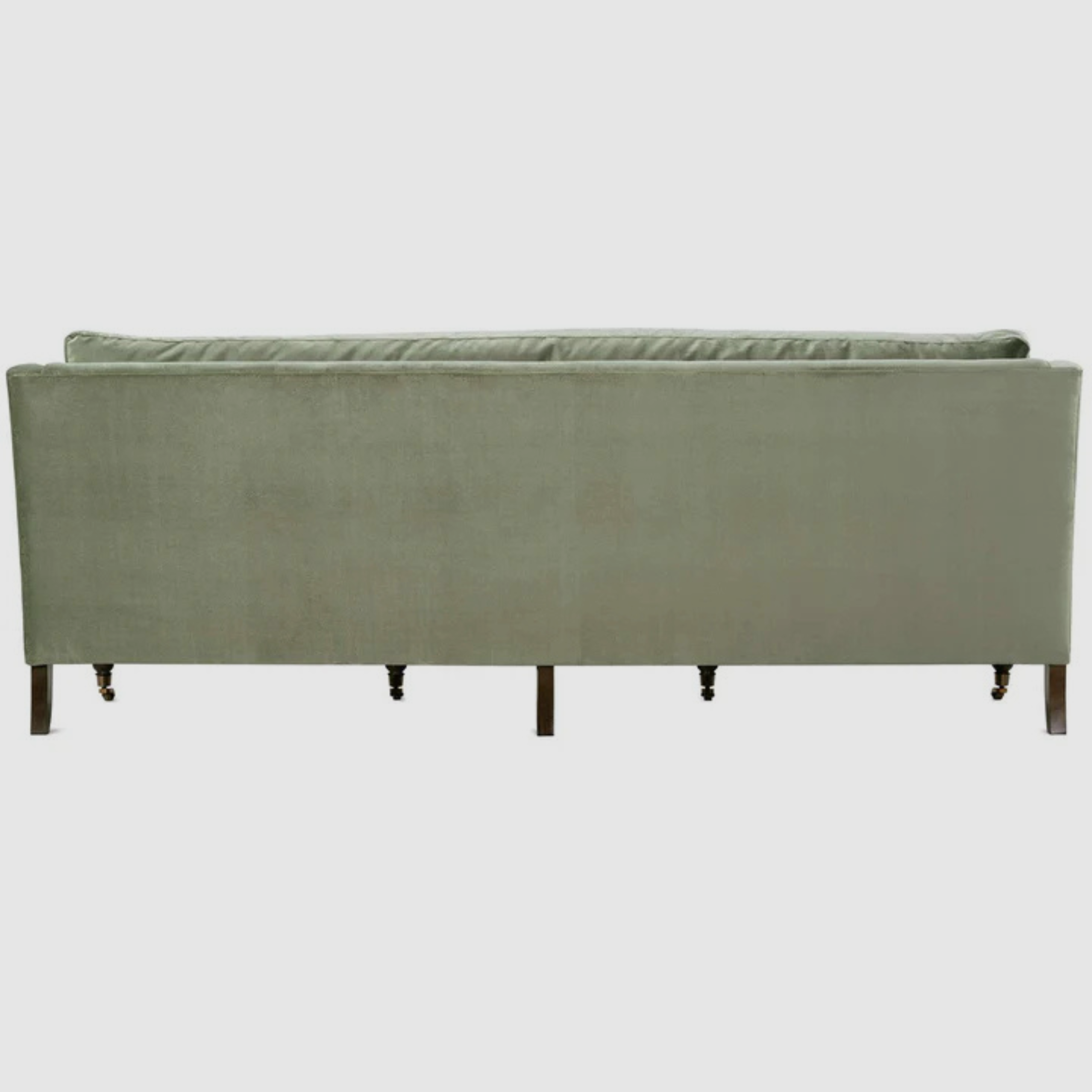 LUCIA Velvet Roll-Arm Sofa – Timeless Grace in Sage Mist