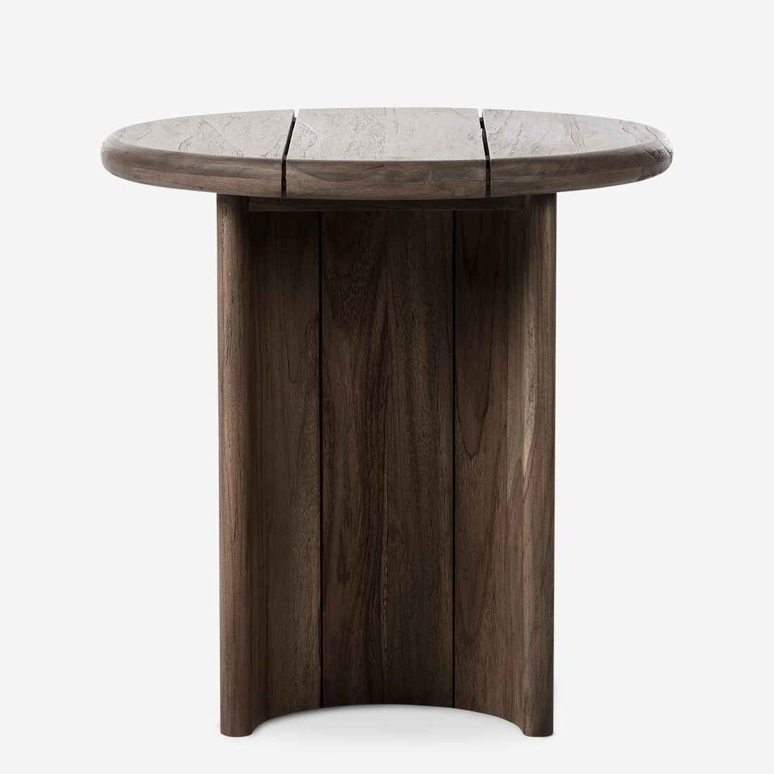 NIVO Side Table – Sculptural Warmth in Dark Oak