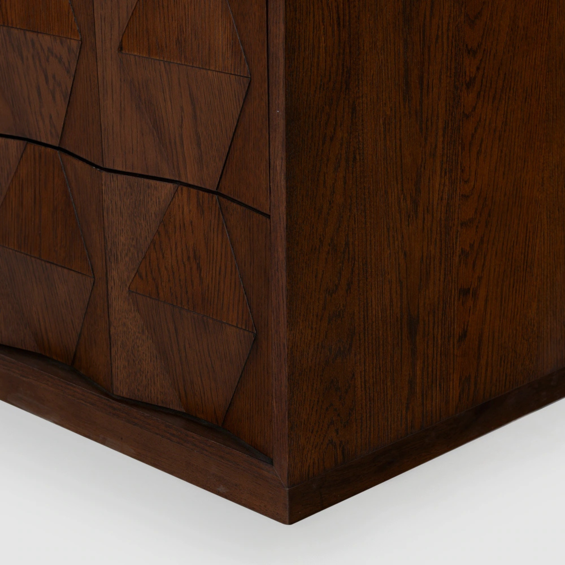 Eros Sideboard – Sculpted Symmetry in Bold Brown