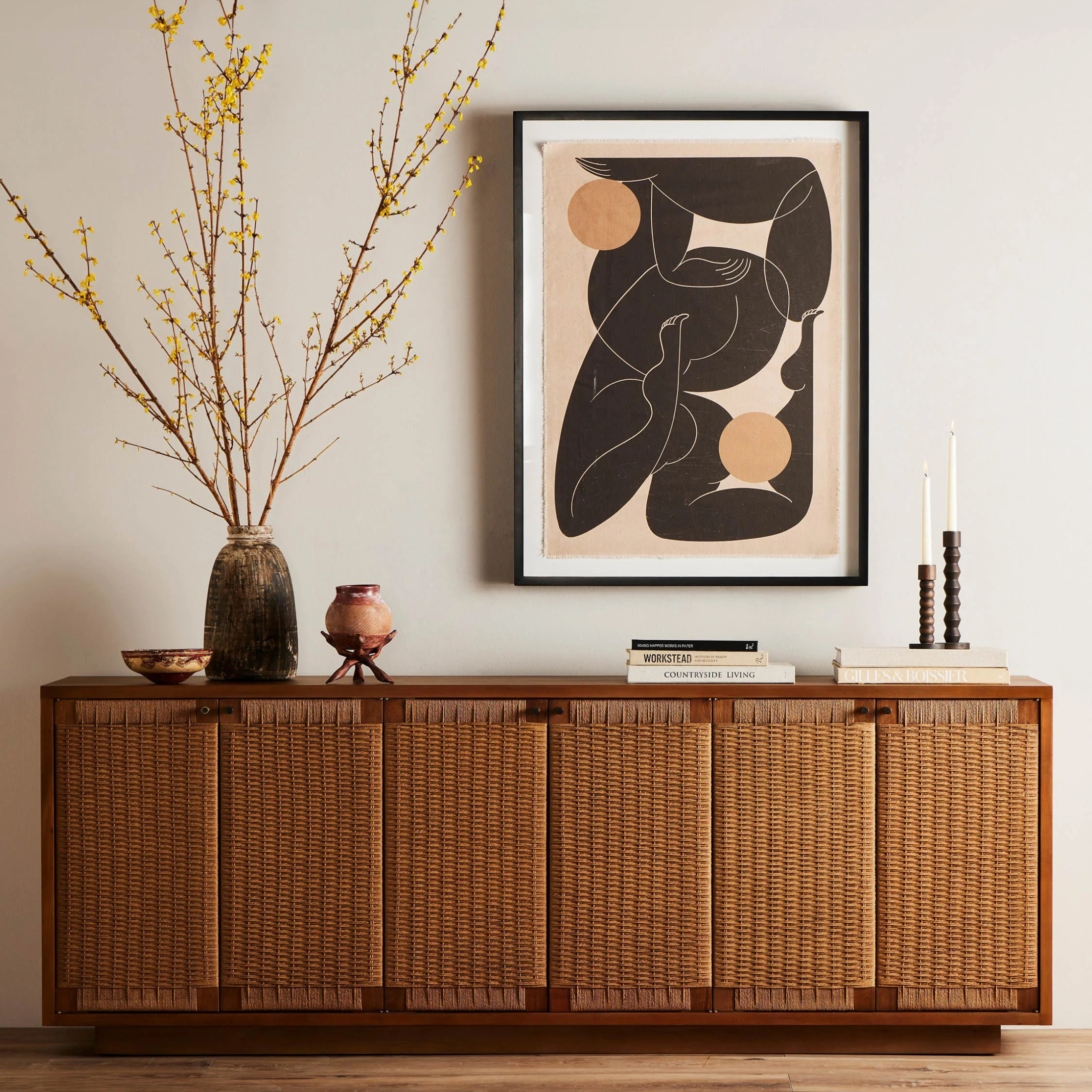 SOLACE Sideboard – Woven Texture, Timeless Presence