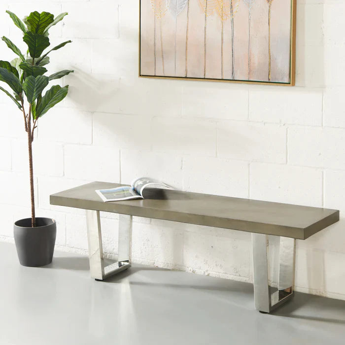 Verona Concrete Bench – Rugged Elegance with a Modern Edge