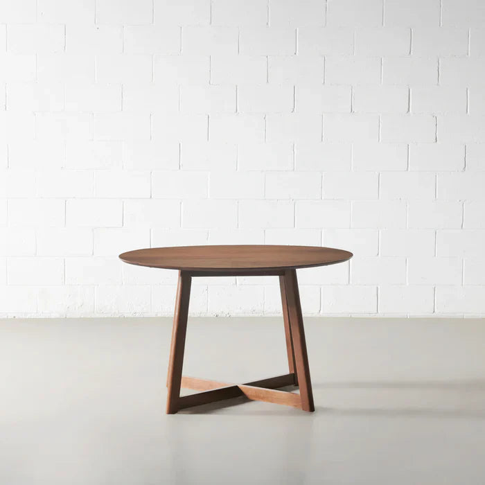 Verra Walnut Drop-Leaf Dining Table – Compact Elegance, Effortless Expansion
