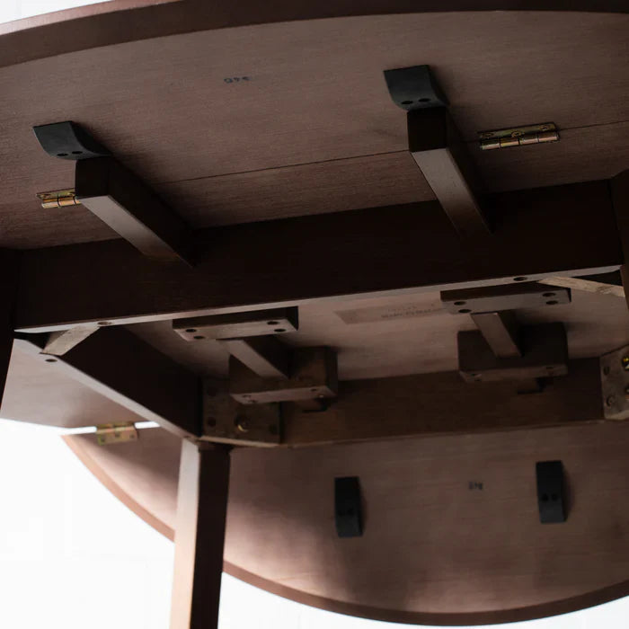 Verra Walnut Drop-Leaf Dining Table – Compact Elegance, Effortless Expansion