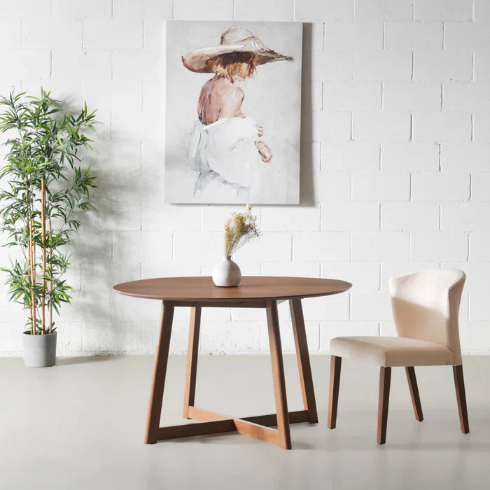 Verra Walnut Drop-Leaf Dining Table – Compact Elegance, Effortless Expansion