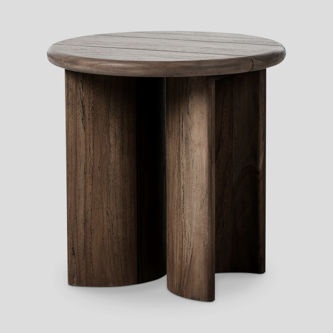 NIVO Side Table – Sculptural Warmth in Dark Oak