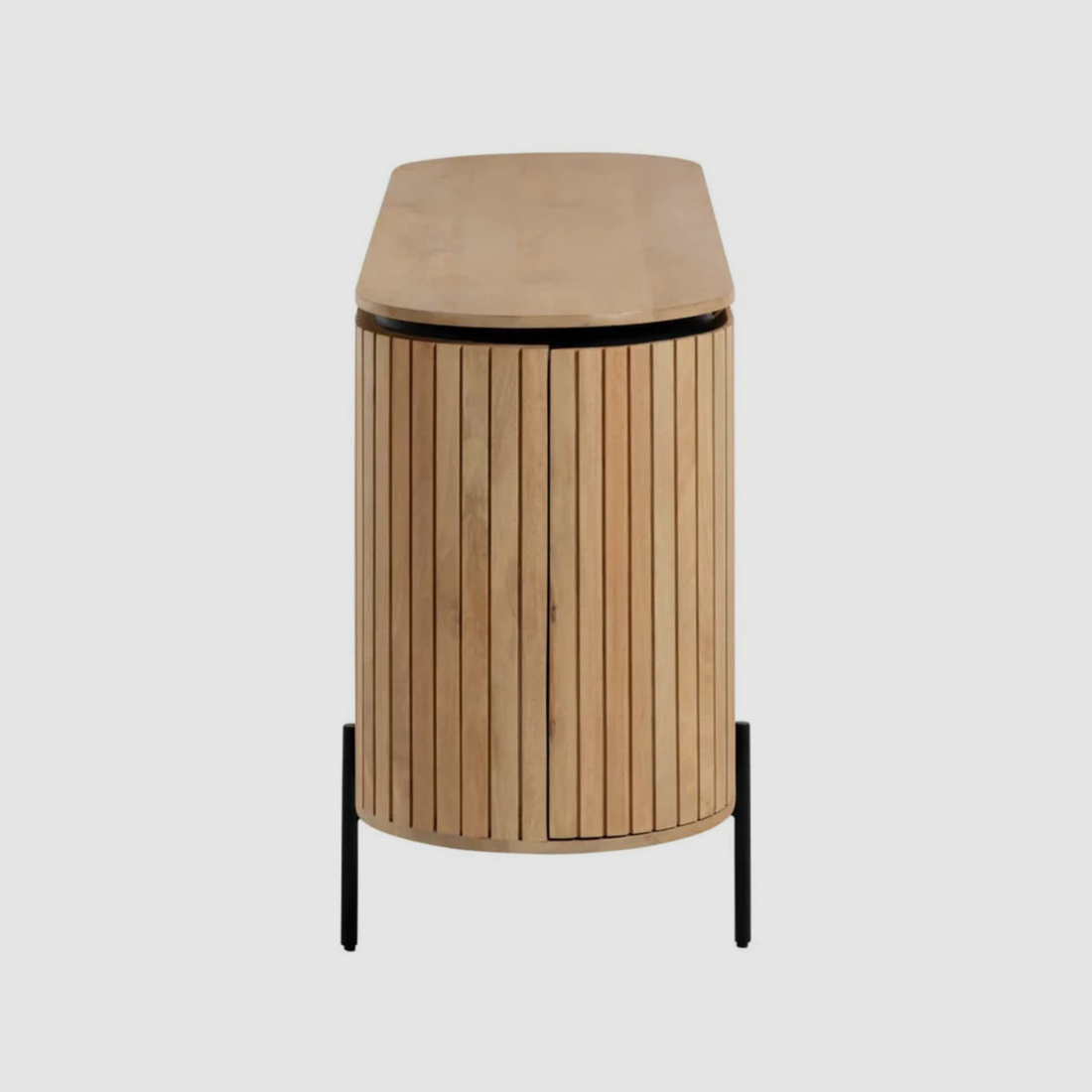 ORIEL Sideboard – Vertical Slat Elegance in Natural Oak