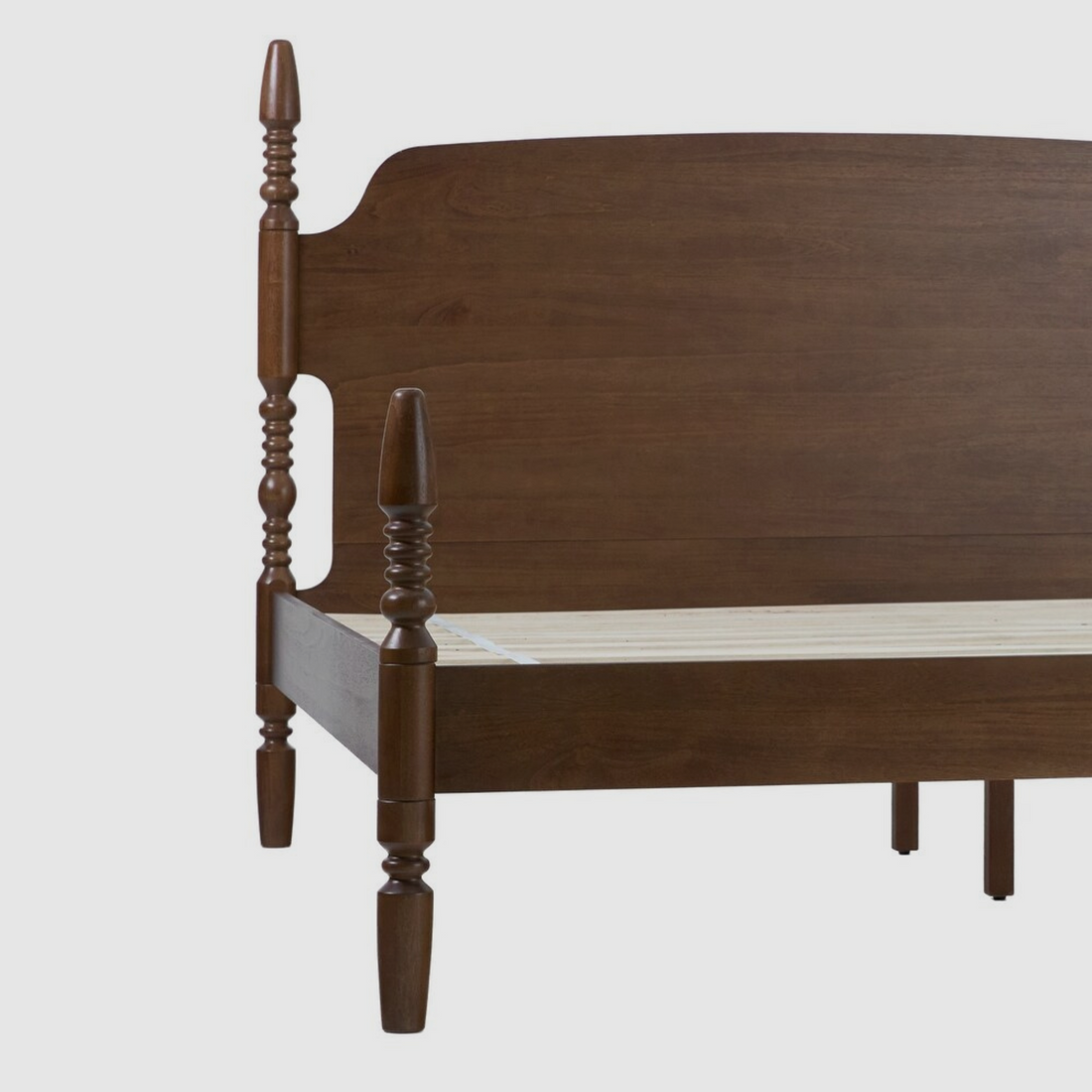 Avira Turnpost Bed – Vintage Walnut