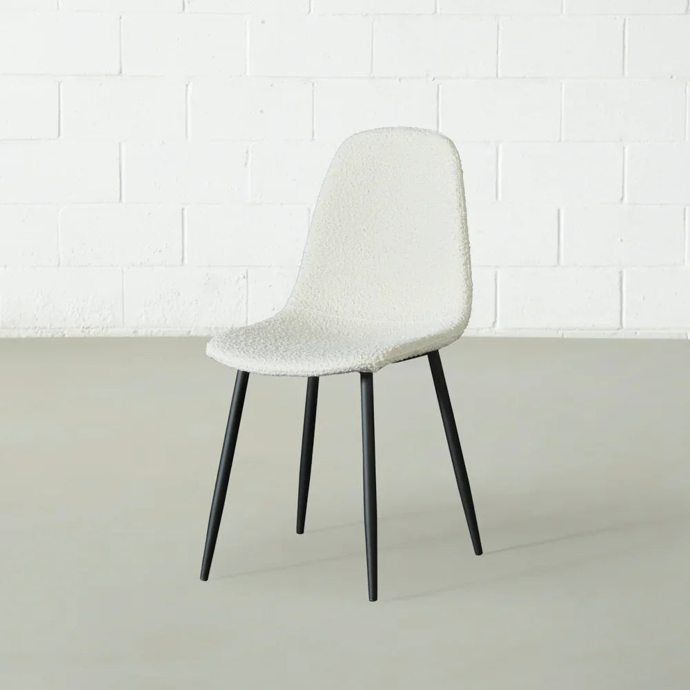 MILAN – Cream Bouclé Dining Chair