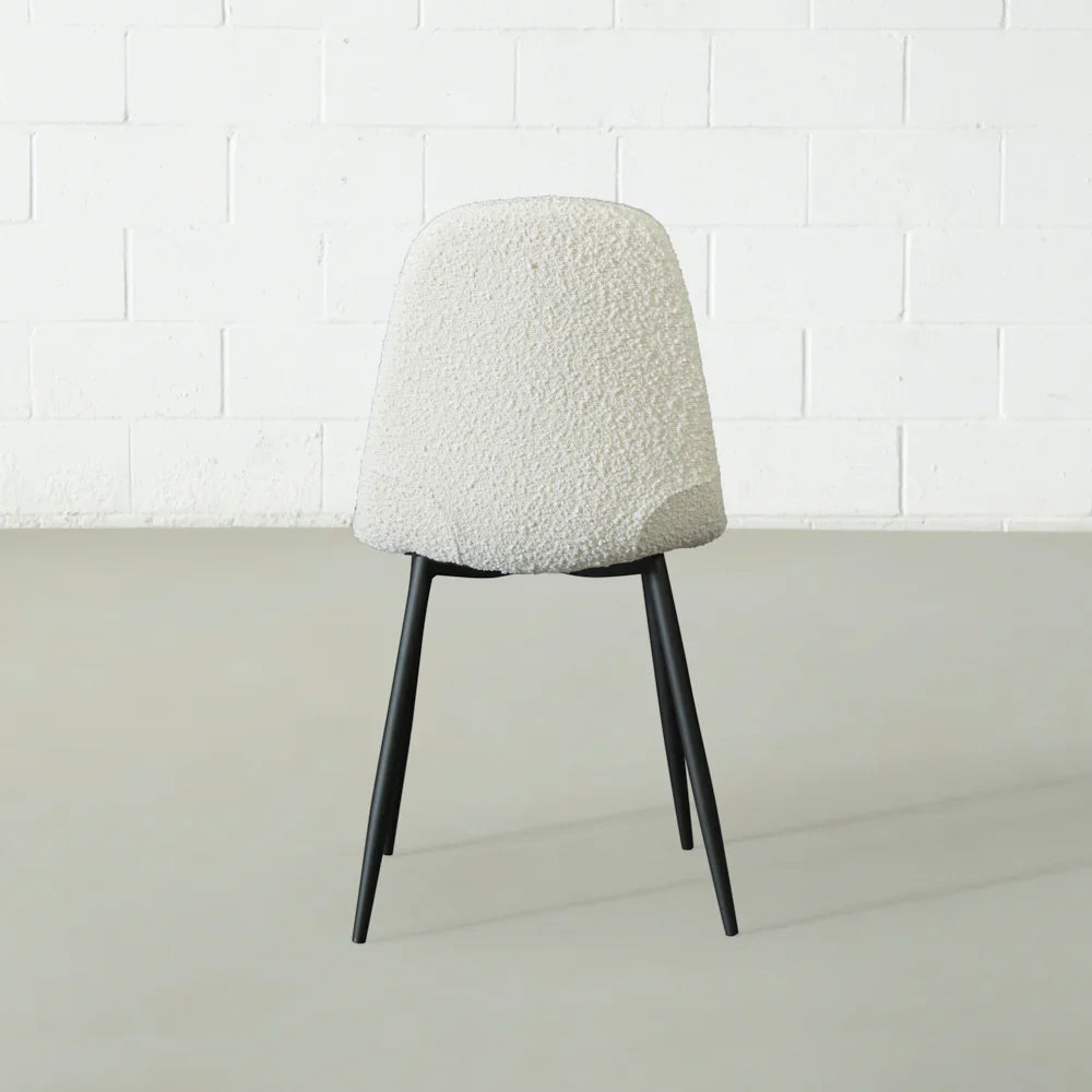 MILAN – Cream Bouclé Dining Chair