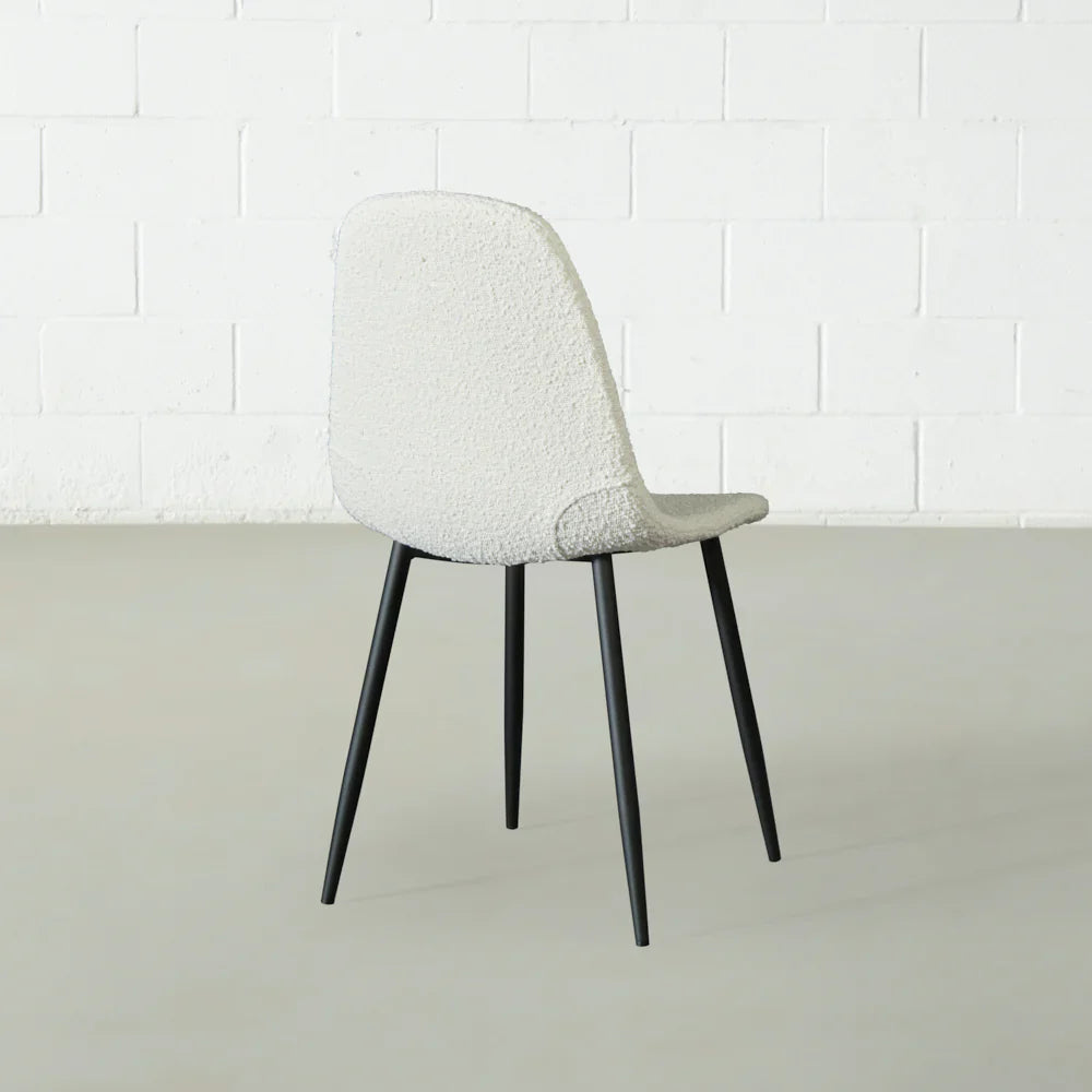 MILAN – Cream Bouclé Dining Chair