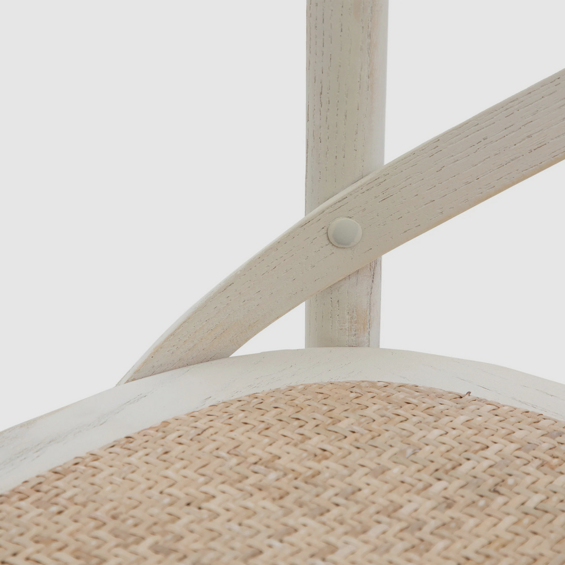 ELDRIDGE Bar Stool – Rustic Grace in Whitewashed Wood