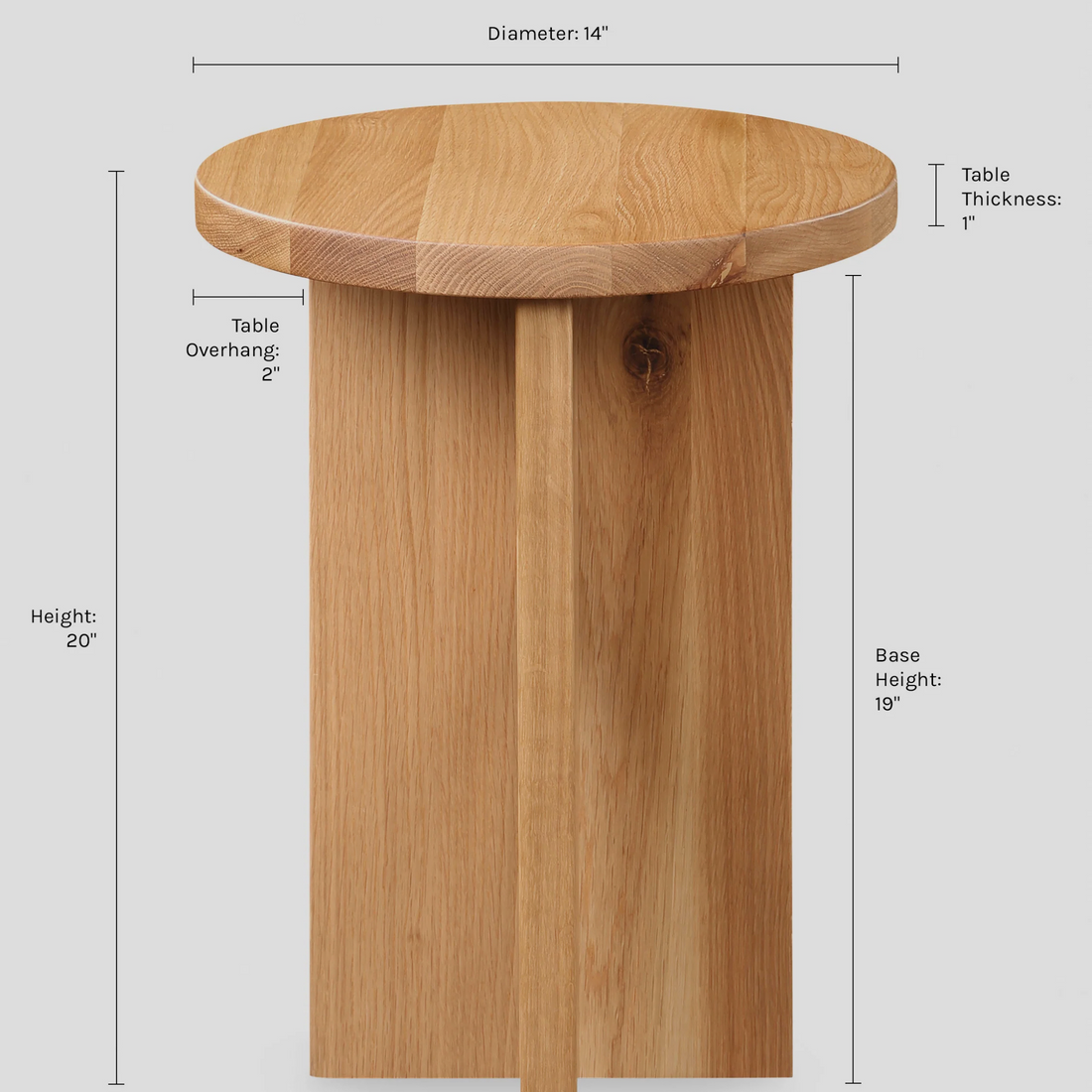 KIVO Side Table – Precision Meets Purity in Oak