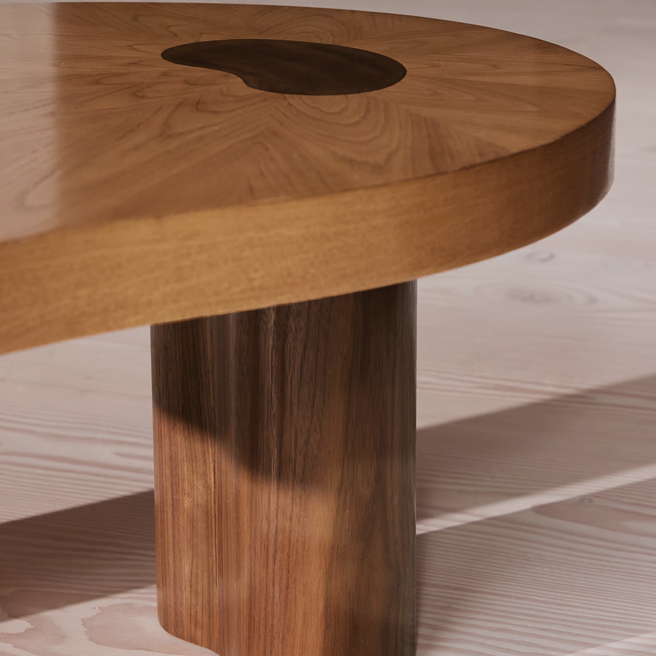 FORMA Coffee Table – Playful Geometry in Walnut & Oak