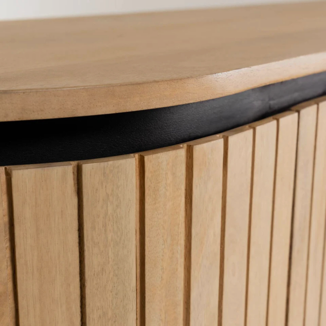 ORIEL Sideboard – Vertical Slat Elegance in Natural Oak